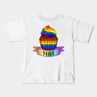 Rainbow Cupcake Kids T-Shirt